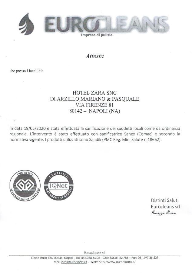 Hotel Zara Napoli Esterno foto